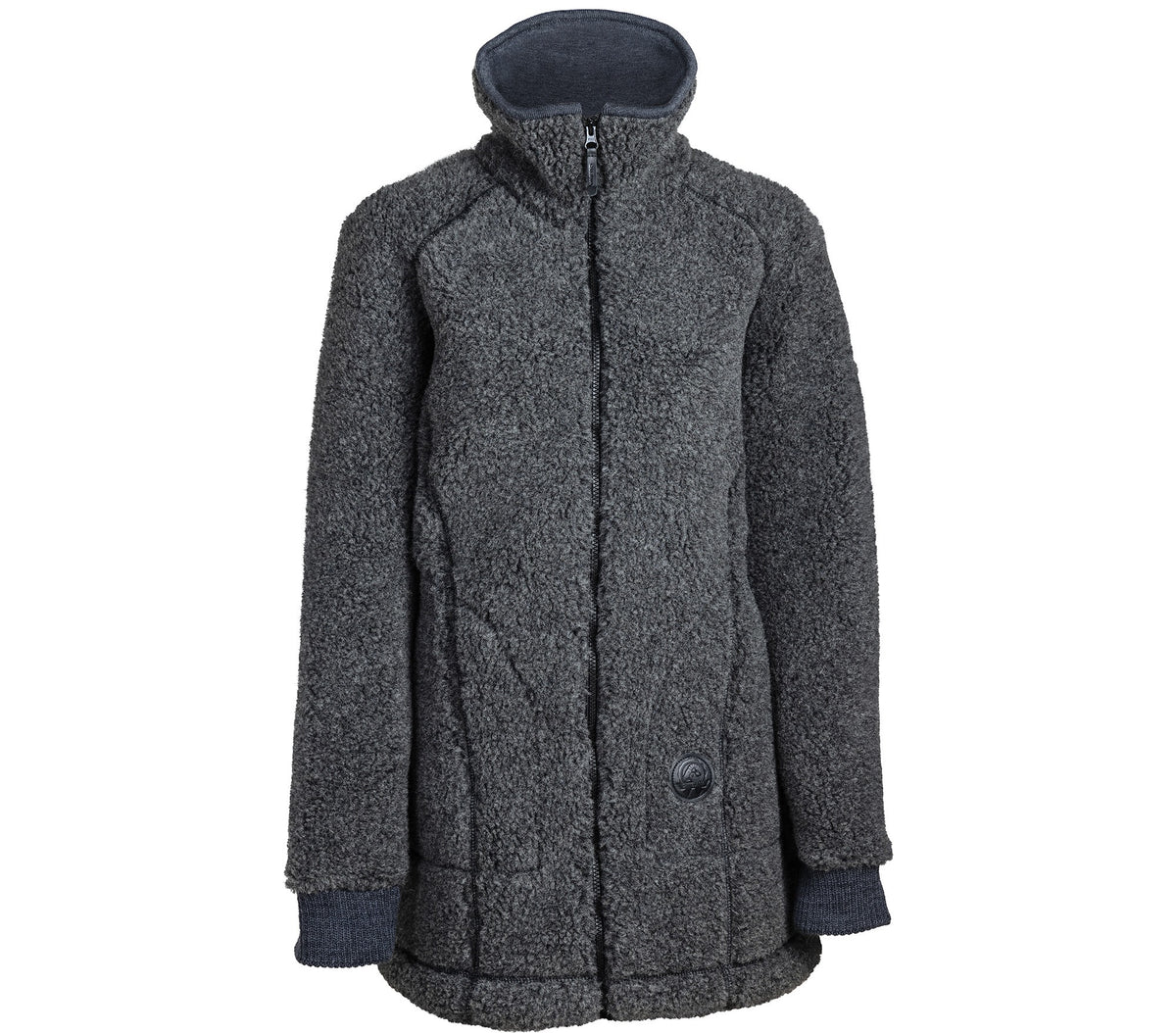 Frida wool jacket long women's model 100% wool