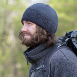 Birk wool hat - paw print pattern