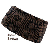 Canelana merino wool headband - paw print pattern
